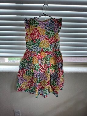 New mini boden Colorful Rainbow Leopard Print Kids Dress girl 9-10y